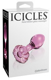 Růžový anální kolík Icicles No. 48