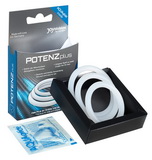 Transparentní erekční kroužky POTENZplus (3ks)