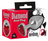 Anální kolík Diamond Butt Plug medium