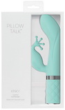 Vibrátor se stimulátorem klitorisu Pillow Talk Kinky tyrkysový