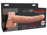 9-palcový strap-on návlek na penis s vibracemi