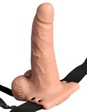 6-palcový strap-on návlek na penis s vibracemi