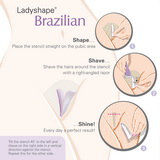 Ladyshape šablona na holení klínu - Brazilian