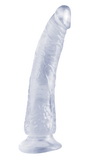 Umělý penis Basix 7 s přísavkou - transparentný